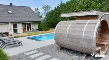 chalet Faro Durbuy, vakantiehuis met sauna jacuzzi en zwembad huren in de Ardennen