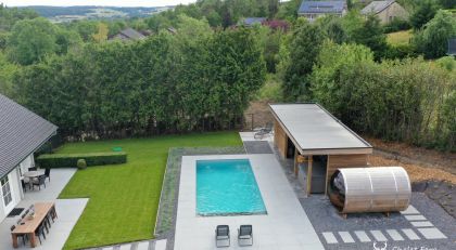 luxe en wellness in Chalet Faro Durbuy Suites met sauna, zwembad, poolhouse en spa